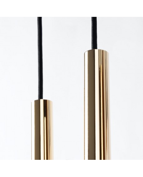 Lampa Wisząca PASTELO 3P złoty połysk Sollux SL.1197