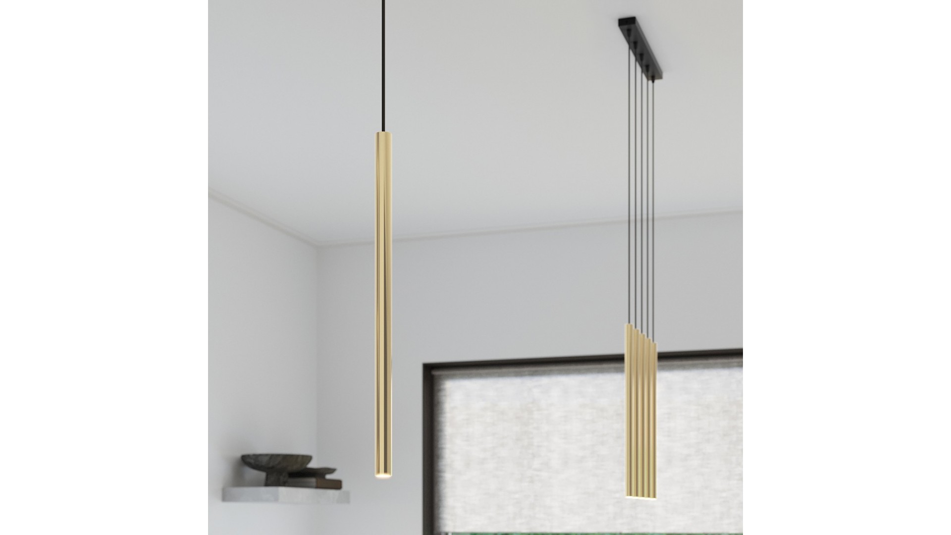 Lampa Wisząca PASTELO 3P złoty połysk Sollux SL.1197