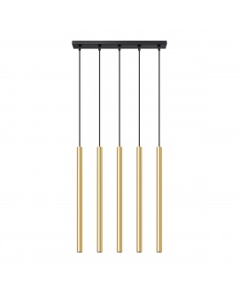 Lampa Wisząca PASTELO 5L złoty połysk Sollux SL.1198