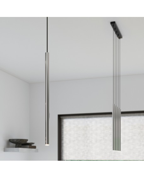 Lampa Wisząca PASTELO 1 chrom Sollux SL.1199