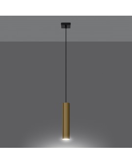 Lampa Wisząca LAGOS 1 złoty połysk Sollux SL.1200