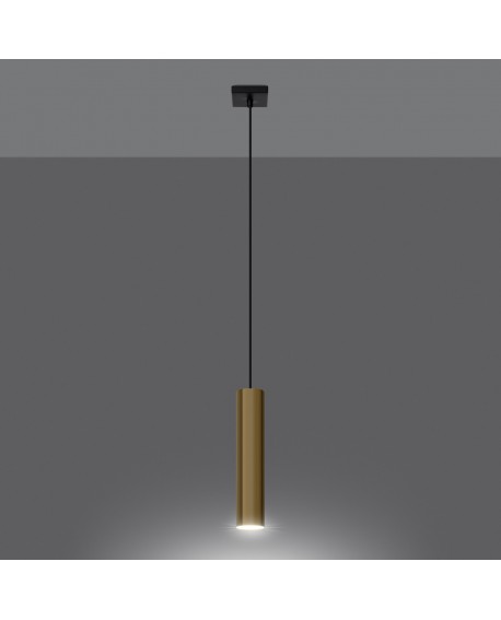 Lampa Wisząca LAGOS 1 złoty połysk Sollux SL.1200
