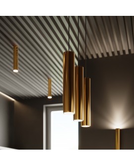 Lampa Wisząca LAGOS 1 złoty połysk Sollux SL.1200