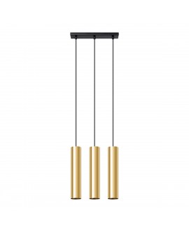 Lampa Wisząca LAGOS 3 złoty połysk Sollux SL.1201