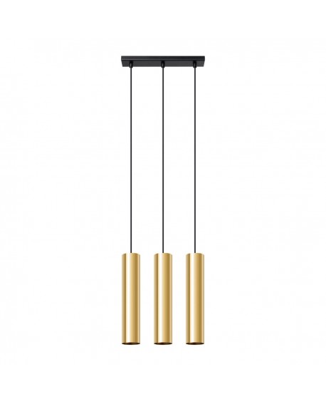 Lampa Wisząca LAGOS 3 złoty połysk Sollux SL.1201