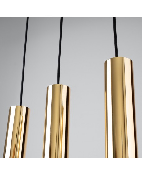 Lampa Wisząca LAGOS 3 złoty połysk Sollux SL.1201