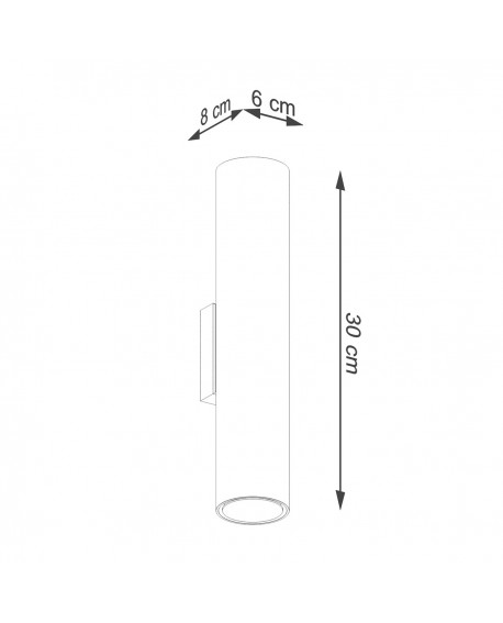 Kinkiet LAGOS 2 złoty połysk Sollux SL.1202