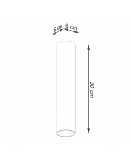 Plafon LAGOS 30 złoty połysk Sollux SL.1203