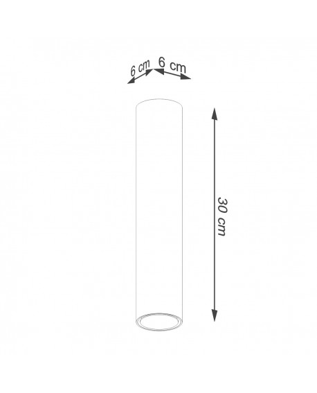 Plafon LAGOS 30 złoty połysk Sollux SL.1203