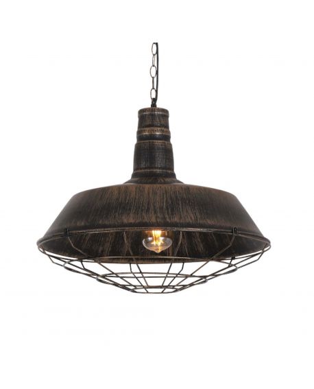 LAMPA WISZĄCA INDUSTRIALNA LOFT STARE ZŁOTO ARIGIO D45 LUMINA DECO