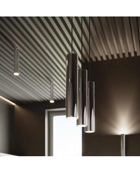 Lampa Wisząca LAGOS 1 chrom Sollux SL.1204