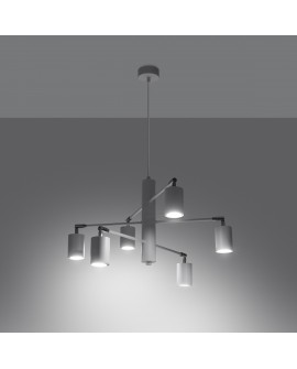 Żyrandol LEMMI 6 biały Sollux SL.1206