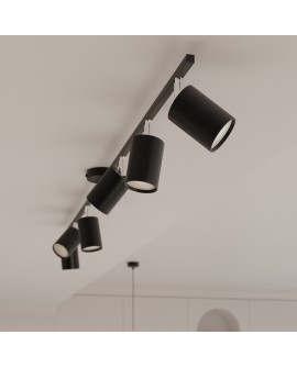 Żyrandol LEMMI 6 czarny Sollux SL.1207