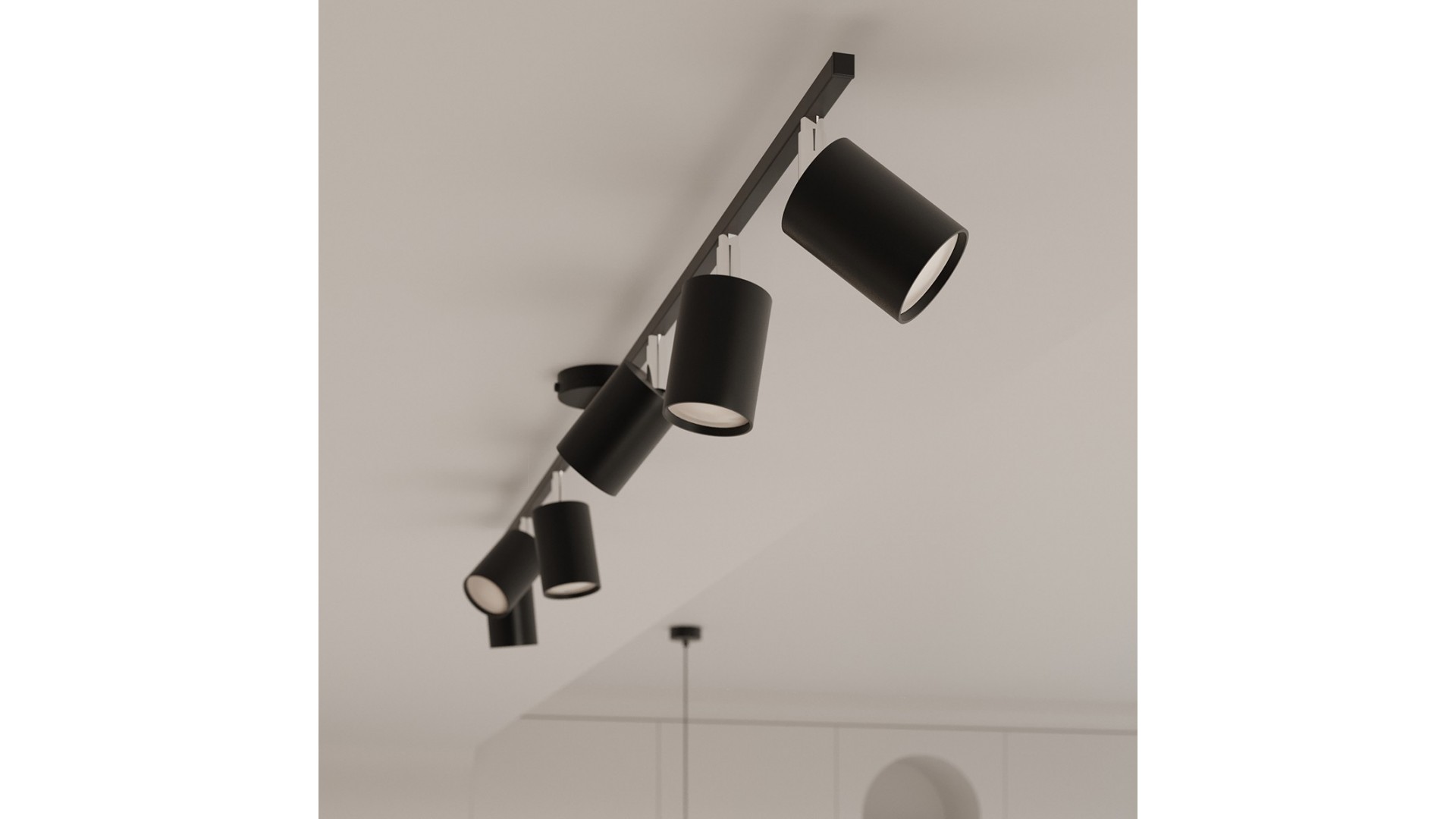 Żyrandol LEMMI 6 czarny Sollux SL.1207