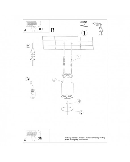 Plafon ZOE biały LED Sollux SL.1209