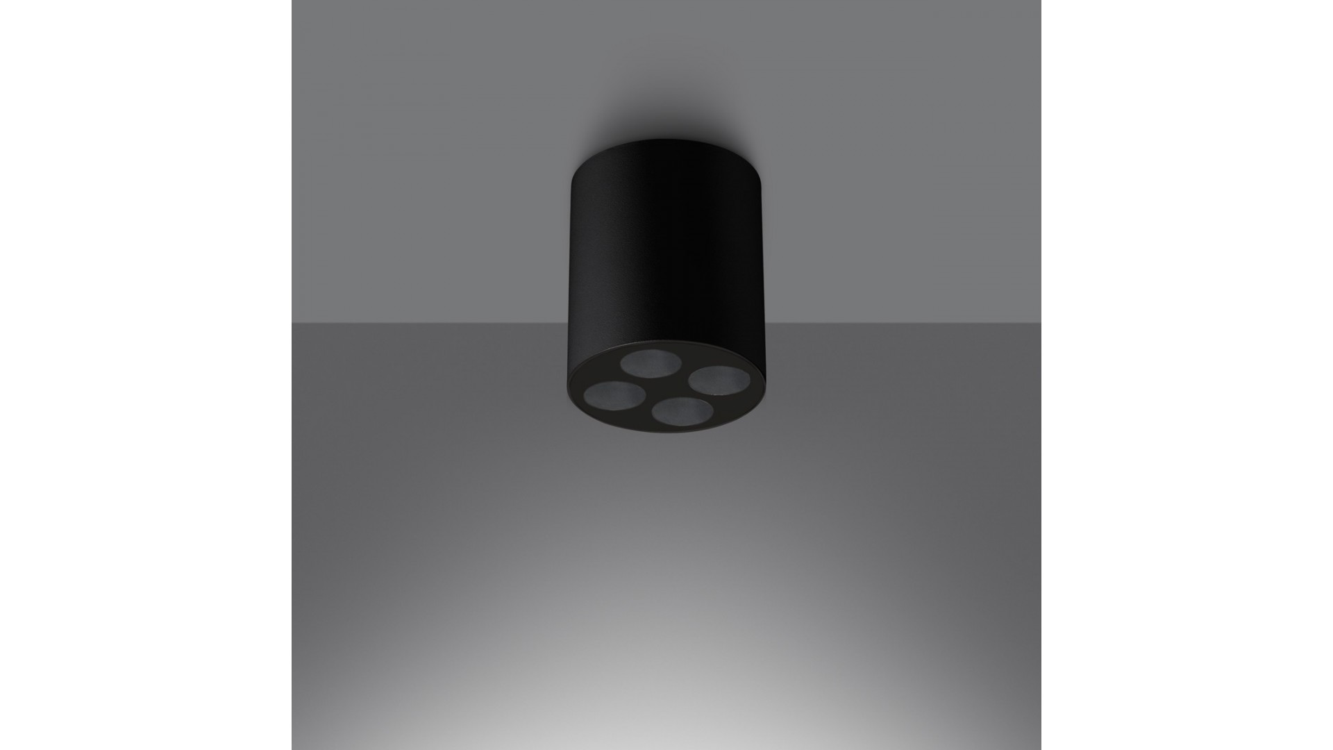 Plafon ZOE czarny LED Sollux SL.1210