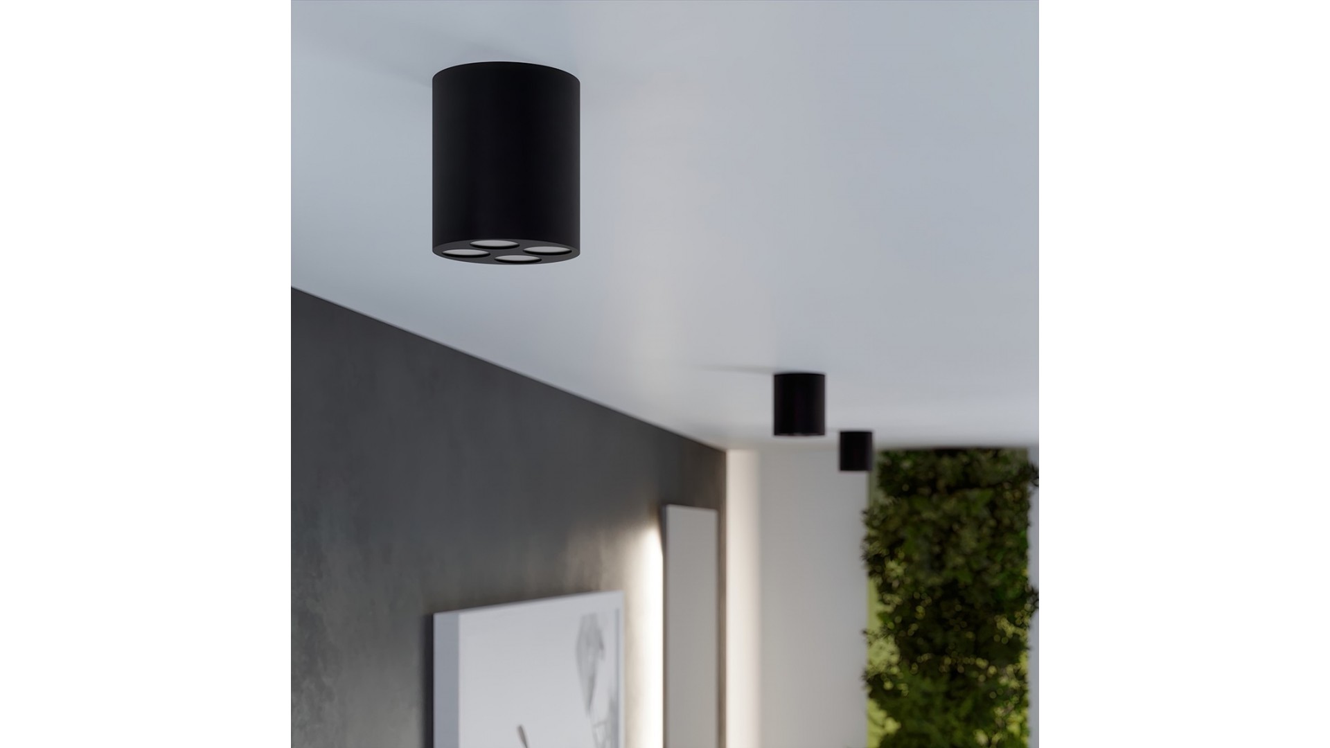 Plafon ZOE czarny LED Sollux SL.1210