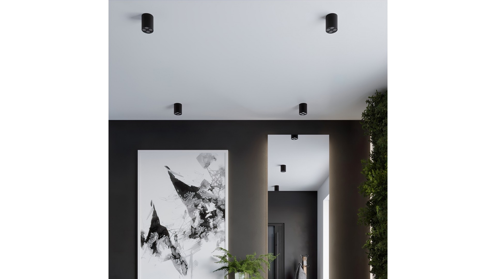 Plafon ZOE czarny LED Sollux SL.1210