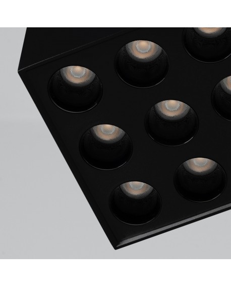 Plafon OZZY czarny LED Sollux SL.1211