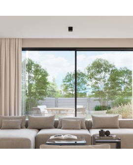 Plafon OZZY czarny LED Sollux SL.1211