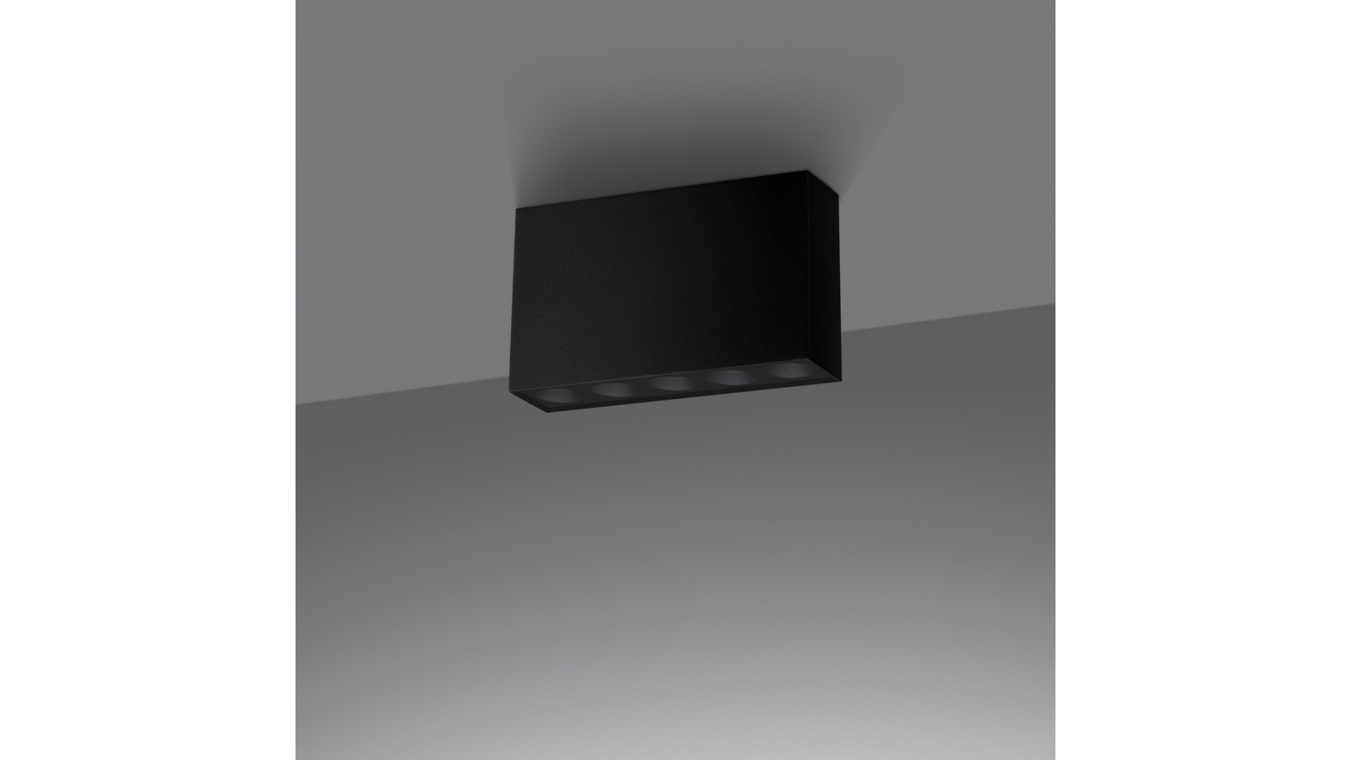 Plafon SOLE czarny LED Sollux SL.1212