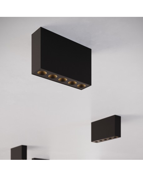 Plafon SOLE czarny LED Sollux SL.1212