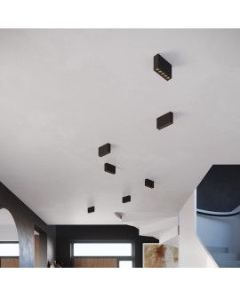 Plafon SOLE czarny LED Sollux SL.1212