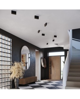 Plafon SOLE czarny LED Sollux SL.1212