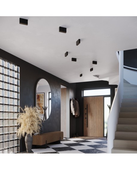 Plafon SOLE czarny LED Sollux SL.1212