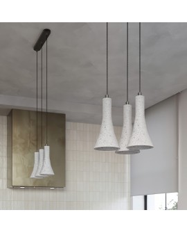 Lampa wisząca REA 1 beton Sollux SL.1223