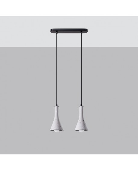 Lampa wisząca REA 2 beton Sollux SL.1224