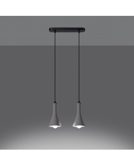 Lampa wisząca REA 2 beton Sollux SL.1224