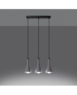Lampa wisząca REA 3L beton Sollux SL.1225