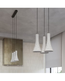 Lampa wisząca REA 3L beton Sollux SL.1225