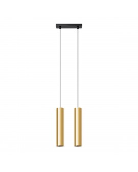 Lampa Wisząca LAGOS 2 złoty połysk Sollux SL.1241