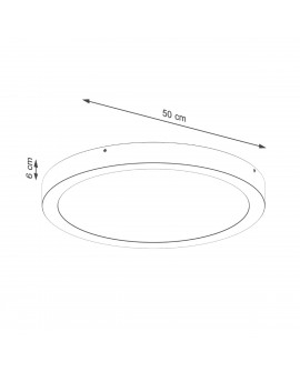 Plafon ONYX 50 biały LED 3000K Sollux SL.1247