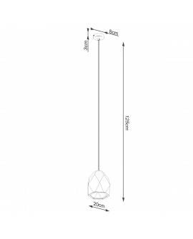 Lampa wisząca ceramiczna MINT Sollux SL.1251