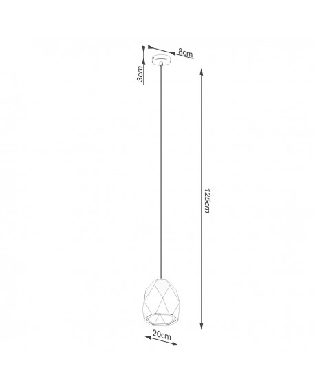 Lampa wisząca ceramiczna MINT Sollux SL.1251