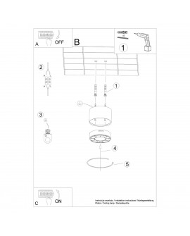 Plafon DIO biały LED Sollux SL.1254