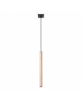 Lampa wisząca PASTELO 1 drewno Sollux SL.1266