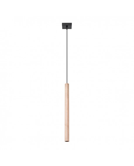 Lampa wisząca PASTELO 1 drewno Sollux SL.1266
