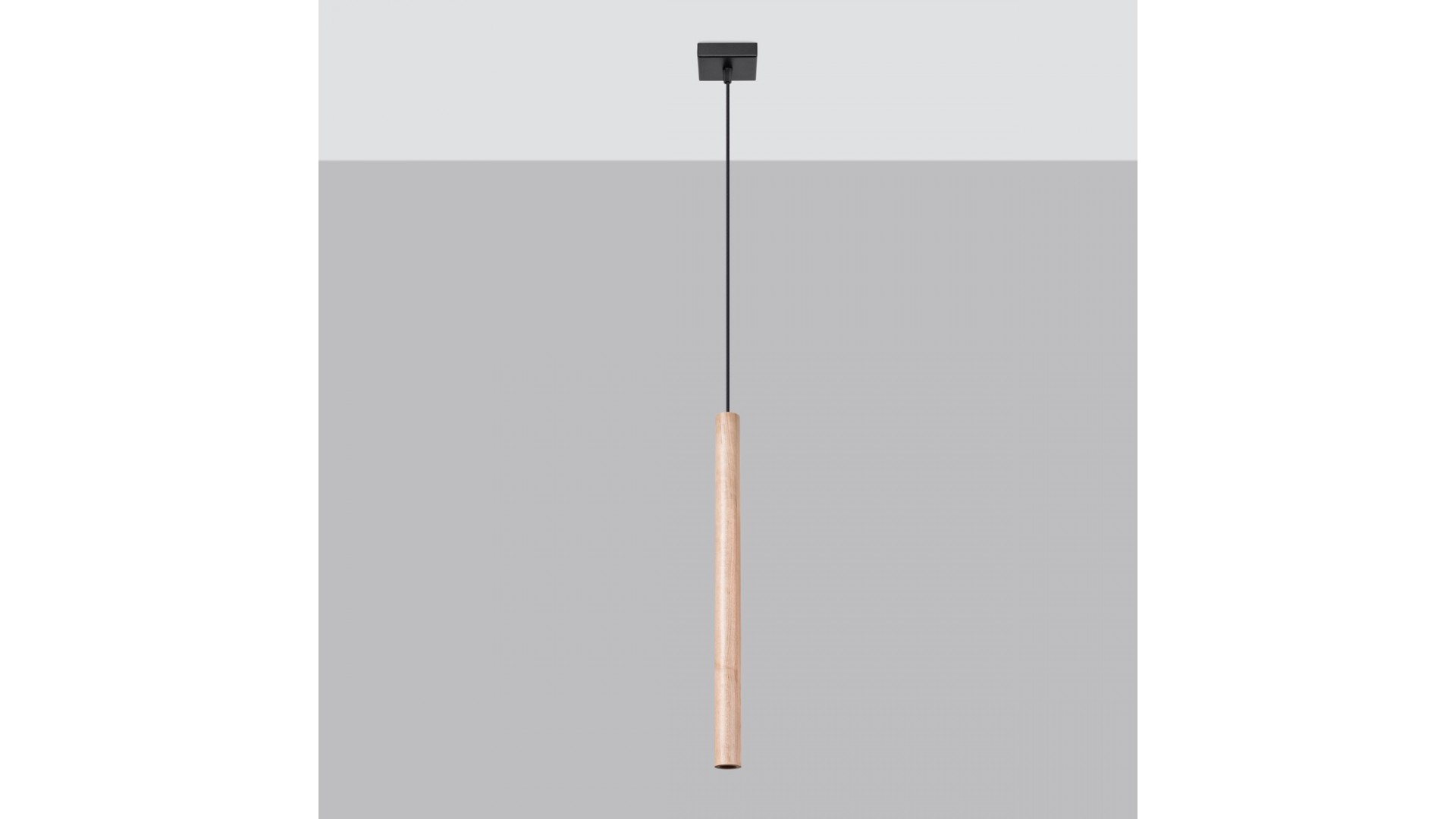 Lampa wisząca PASTELO 1 drewno Sollux SL.1266