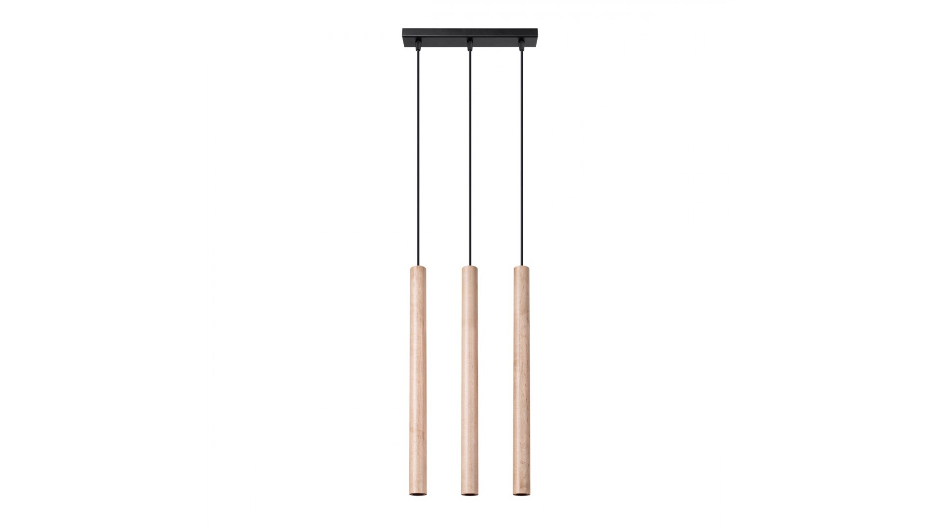 Lampa wisząca PASTELO 3L drewno Sollux SL.1267