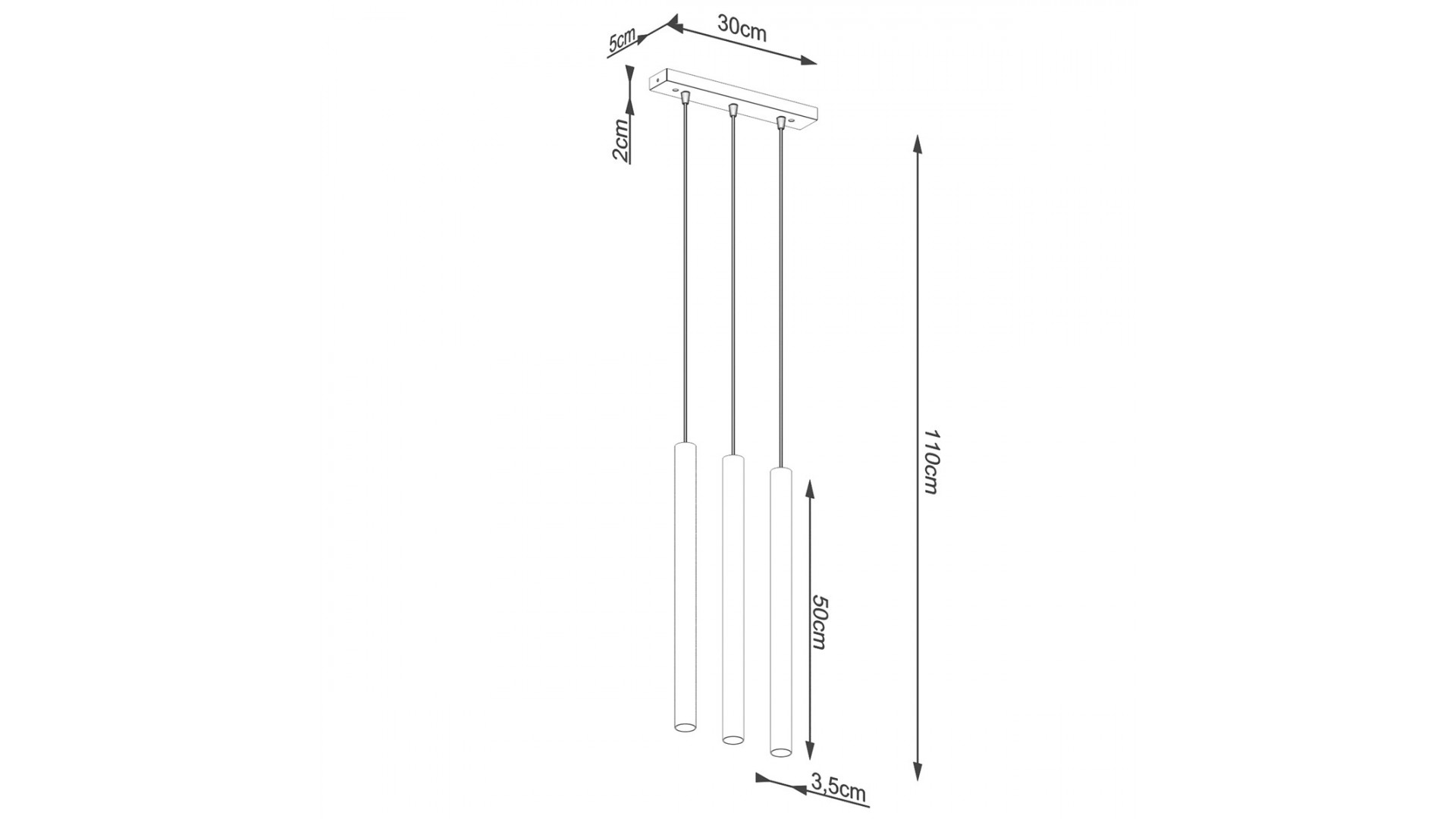 Lampa wisząca PASTELO 3L drewno Sollux SL.1267
