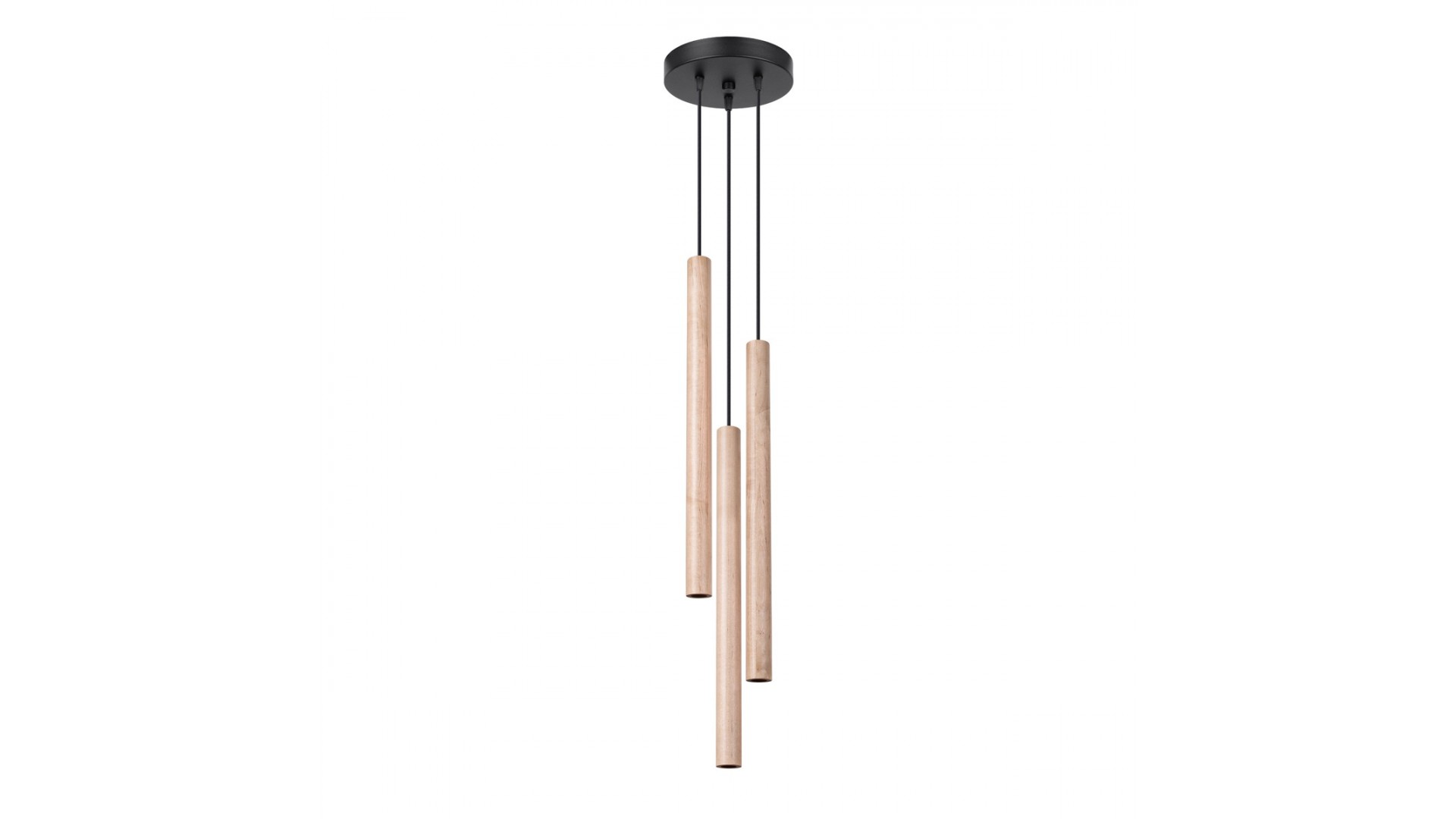 Lampa wisząca PASTELO 3P drewno Sollux SL.1268