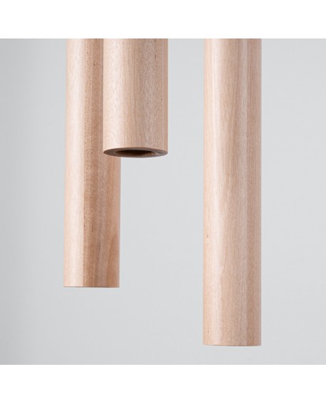 Lampa wisząca PASTELO 3P drewno Sollux SL.1268