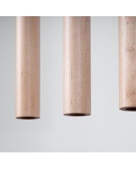 Lampa wisząca PASTELO 5L drewno Sollux SL.1269