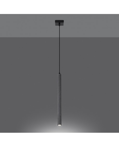 Lampa wisząca PASTELO 1 beton Sollux SL.1271