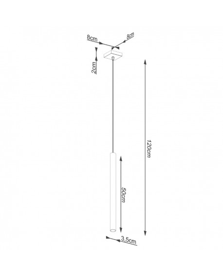 Lampa wisząca PASTELO 1 beton Sollux SL.1271