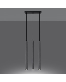 Lampa wisząca PASTELO 3L beton Sollux SL.1272